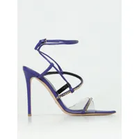 heeled sandals elisabetta franchi woman color blue