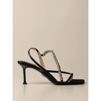 heeled sandals paciotti woman color black