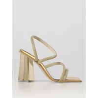 heeled sandals chiara ferragni woman color gold