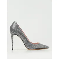 anna f. leather pumps with all-over glitter