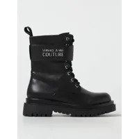 versace jeans couture ankle boots in synthetic leather