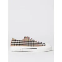 burberry jack sneakers in canvas check and rubber