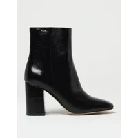 michael michael kors perla ankle boots in tumbled leather with monogram