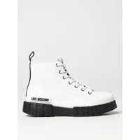 love moschino leather sneakers with zip