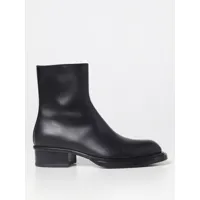alexander mcqueen stack ankle boots in leather