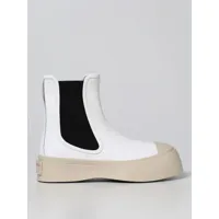 flat ankle boots marni woman color white