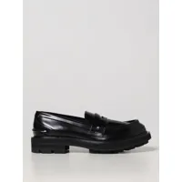 alexander mcqueen moccasin in brushed leather