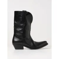 golden goose wish star texan ankle boots in tumbled leather