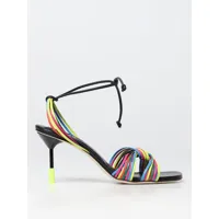 msgm sandals in multicolor leather
