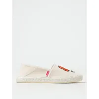 kenzo flower espadrilles in canvas with embroidered logo