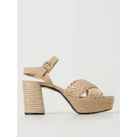 heeled sandals sergio rossi woman color natural