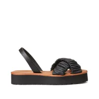 sandales plateforme en cuir avarca illueca