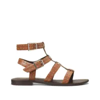 sandales style spartiate en cuir détails clous