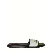 sandales plates en cuir et toile vikee-gz 10 mm