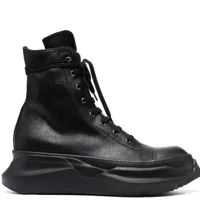 rick owens' men's drkshdw oversize-sole lace-up boots black 6