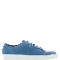 lanvin - mens crocodile embossed dbb1 sneakers blue uk 7