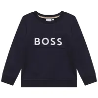 hugo boss baby embossed logo sweater navy 6m