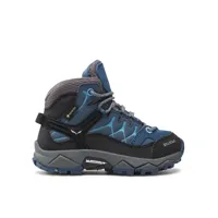 salewa chaussures de trekking jr alp trainer mid gtx gore-tex 64010-0365 bleu