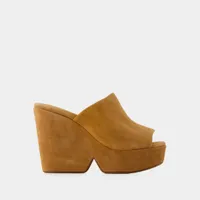 sandales dolcy9 - clergerie - cuir - marron