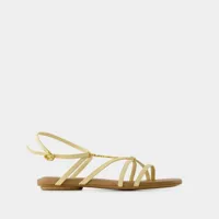 sandales pralu p - jacquemus - cuir - ivoire