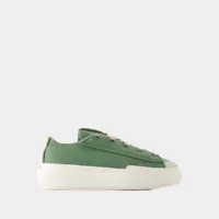 sneakers nizza low - y 3 - cuir - vert/blanc