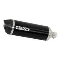 arrow race-tech yp 400 r x-max 13-16 homologated aluminium&carbon slip on muffler noir