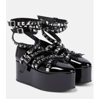 noir kei ninomiya x repetto – chaussures plates à plateforme