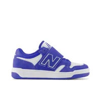 new balance enfant 480 bungee lace with top strap en bleu/blanc, synthetic, taille 28.5