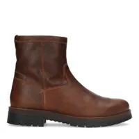 boots en cuir avec fausse fourrure - marron (maat 40)