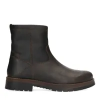 boots en cuir avec fausse fourrure - brun (maat 40)