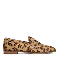 loafers en cuir imprimé léopard avec boucle (maat 42)