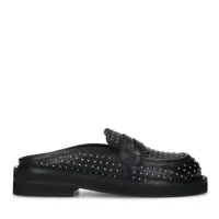 chaussures slip-on en cuir avec clous - noir (maat 36)
