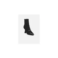bottines et boots karl lagerfeld debut mix knit ankle boot pour  femme