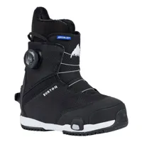 burton grom step on kids snowboard boots noir 17.5