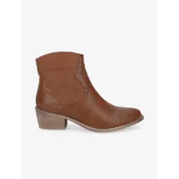 boots basses style santiags - camel - femme -