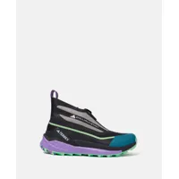 stella mccartney - chaussures de randonnée free hiker terrex, femme, noir profond/vert semi-vif/lilas foncé, taille: 8