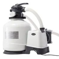 intex krystal clear sand filter pump 12.000l/h blanc
