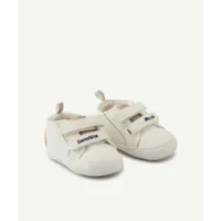 chaussons style baskets bébé blanche avec paillettes - 12-18 m