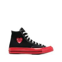 comme des garcons play- chuck taylor high top sneakers