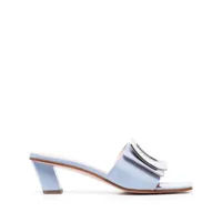 roger vivier- love patent leather mules