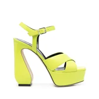 si rossi- leather heel sandals