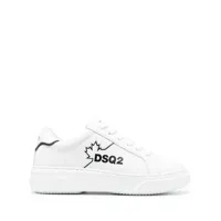 dsquared2- logo leather sneakers