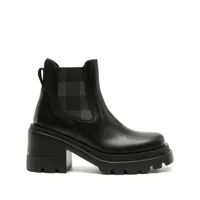 woolrich- calf leather heel ankle boots