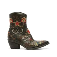 fauzian jeunesse- embroidered camperos boots