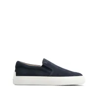 tod's- suede slip-on loafers