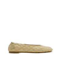 burberry- leather ballet flats