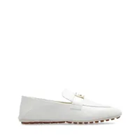fendi- baguette leather loafers