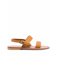 k.jacques- barigoule leather flat sandals
