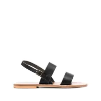 k.jacques- barigoule leather flat sandals
