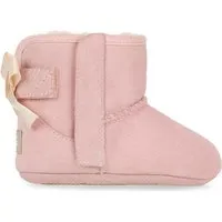 ugg jesse bow bootie ii & pour bébé in pink, taille 16, cuir